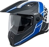 IXS 208 2.0 Enduro helm,  zwart-blauw,  afmeting XS