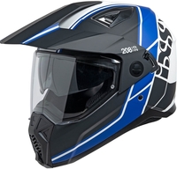 IXS 208 2.0 Enduro helm,  zwart-blauw,  afmeting XS