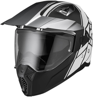 IXS 208 2.0 Enduro helm,  zwart-wit,  afmeting XS