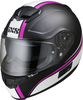 IXS 215 2.1 Helm,  zwart-wit-pink,  afmeting L