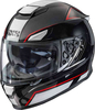 IXS 315 2.1 Helm Zwart Rood Zilver 2XL