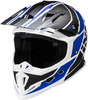 IXS 361 2.1 Motorcross helm Zwart Blauw L