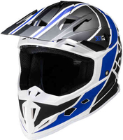 IXS 361 2.1 Motorcross helm Zwart Blauw L