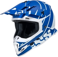 IXS 361 2.2 Motorcross helm,  wit-blauw,  afmeting L