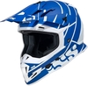 IXS 361 2.2 Motorcross helm,  wit-blauw,  afmeting M