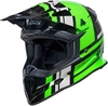 IXS 361 2.3 Motorcross helm Zwart Groen S