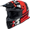 IXS 361 2.3 Motorcross helm,  zwart-rood,  afmeting 2XL