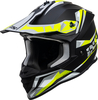 IXS 362 2.0 Motorcross Helm,  zwart-geel,  afmeting XS