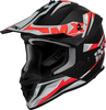 IXS 362 2.0 Motorcross Helm,  zwart-wit-rood,  afmeting L