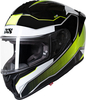 IXS 421 FG 2.1 Helm,  zwart-wit-geel,  afmeting XL voor man