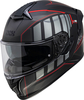 IXS 422 FG 2.1 Helm,  zwart-rood,  afmeting 2XL