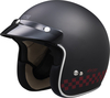 IXS 77 2.0 Jet Helm,  zwart-rood,  afmeting L