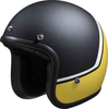 IXS 77 2.2 Jet helm Zwart Wit Geel XS