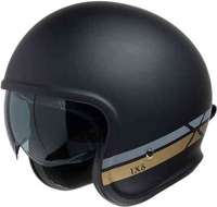 IXS 880 2.1 Jet helm Zwart Grijs S
