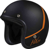IXS 89 2.0 Jet helm Zwart Oranje 2XL