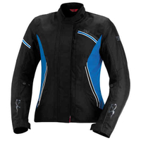 IXS Alana Dames textiel jas Zwart Blauw XL