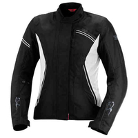 IXS Alana Dames textiel jas Zwart Wit XS