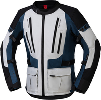 IXS Lennik-ST Motorfiets textiel jas,  zwart-grijs-blauw,  afmeting 2XL voor man