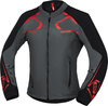 IXS Moto Dynamic Motorfiets Textiel Jas,  grijs-rood,  afmeting M voor man