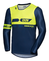 IXS MX Jersey 19 2.0 Slim Motorcross Jersey,  blauw-geel,  afmeting 2XL