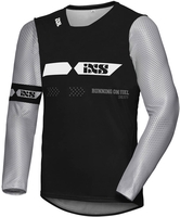 IXS MX Jersey 19 2.0 Slim Motorcross Jersey,  zwart-grijs,  afmeting M