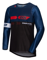 IXS MX Jersey 19 2.0 Slim Motorcross Jersey,  zwart-rood-blauw,  afmeting L