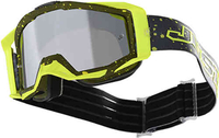 Just1 Iris Ink Motocross bril Geel Eén maat