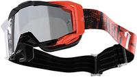 Just1 Iris Kickflip Motocross bril,  wit-rood