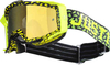 Just1 Iris Mask Motocross Bril Zwart Groen Geel Eén maat