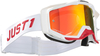 Just1 Iris Pulsar Motocross bril,  wit-rood
