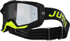 Just1 Iris Pulsar Motocross bril,  zwart-geel