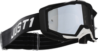 Just1 Iris Pulsar Motocross bril,  zwart-wit