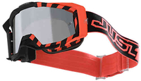 Just1 Iris Stripe Motocross Bril Zwart Rood Eén maat