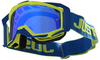 Just1 Iris Track Motocross Bril Blauw Geel Eén maat