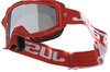Just1 Iris Track Motocross Bril,  wit-rood