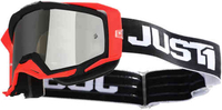Just1 Iris Track Motocross Bril Zwart Wit Eén maat