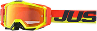 Just1 Iris Twist Motocross bril Geel Eén maat