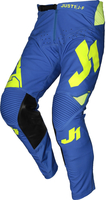 Just1 J-Flex Motorcross broek,  blauw-geel,  afmeting 46