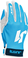 Just1 J-Flex Motorcross handschoenen,  wit-blauw,  afmeting M