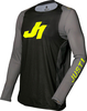 Just1 J-Flex Motorcross Jersey,  zwart-grijs-geel,  afmeting 2XL