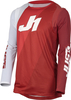 Just1 J-Flex Shape Motorcross Jersey,  wit-rood,  afmeting 2XL