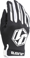 Just1 J-Force Motorcross handschoenen,  zwart-wit,  afmeting L
