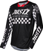 Just1 J-Force Racer Motorcross Jersey,  zwart-wit,  afmeting 2XL