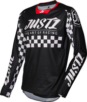 Just1 J-Force Racer Motorcross Jersey,  zwart-wit,  afmeting L