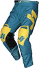 Just1 J-Force Terra Motorcross broek,  blauw-geel,  afmeting 48