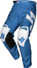 Just1 J-Force Terra Motorcross broek,  wit-blauw,  afmeting 50