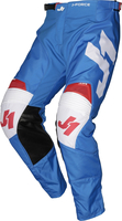 Just1 J-Force Terra Motorcross broek,  wit-rood-blauw,  afmeting 48