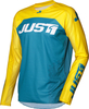 Just1 J-Force Terra Motorcross Jersey,  blauw-geel,  afmeting 2XL