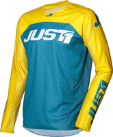 Just1 J-Force Terra Motorcross Jersey,  blauw-geel,  afmeting 2XL