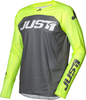 Just1 J-Force Terra Motorcross Jersey,  grijs-geel,  afmeting L